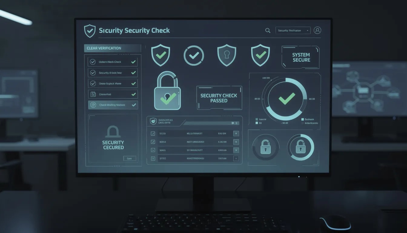 De afbeelding toont verschillende beveiligingssymbolen op een computerinterface, die de aandacht vestigen op de veiligheid van online kansspelen. Deze symbolen zijn belangrijk voor spelers die willen gokken bij betrouwbare casino's met een geldige licentie, zoals Nederlandse en buitenlandse casino's.