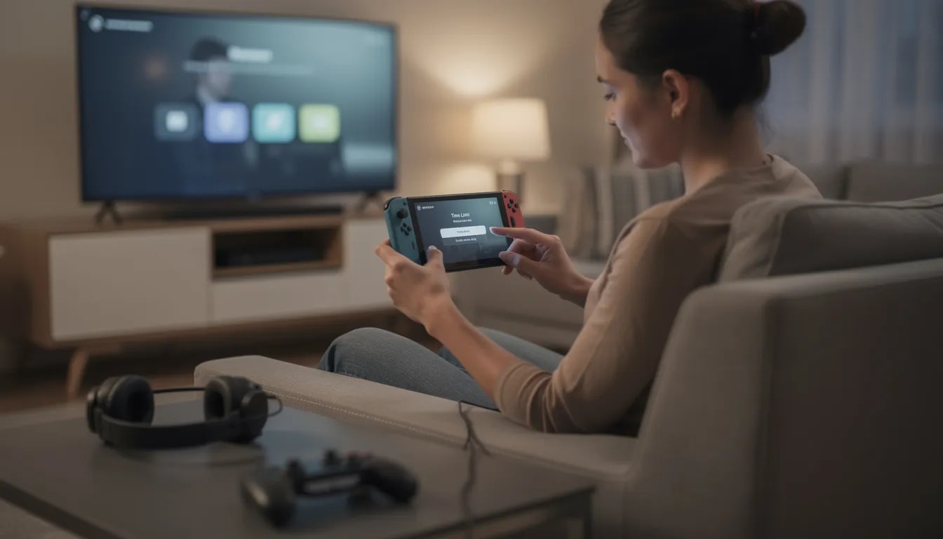 Een persoon stelt limieten in op een gaming device, wat belangrijk is voor verantwoord gokken. Dit kan helpen om controle te houden over het spelgedrag en voorkomt dat men in de val van illegale casino's of buitenlandse aanbieders valt.